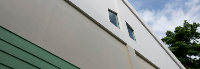 Latex-Painted Exterior Wall