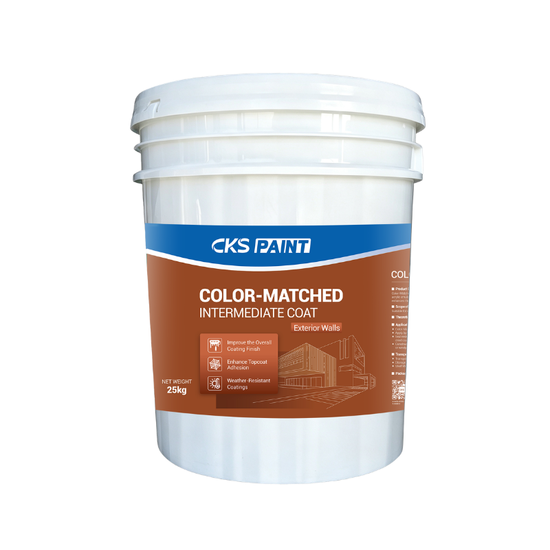 Color-Matched Intermediate Coat (Exterior Walls)
