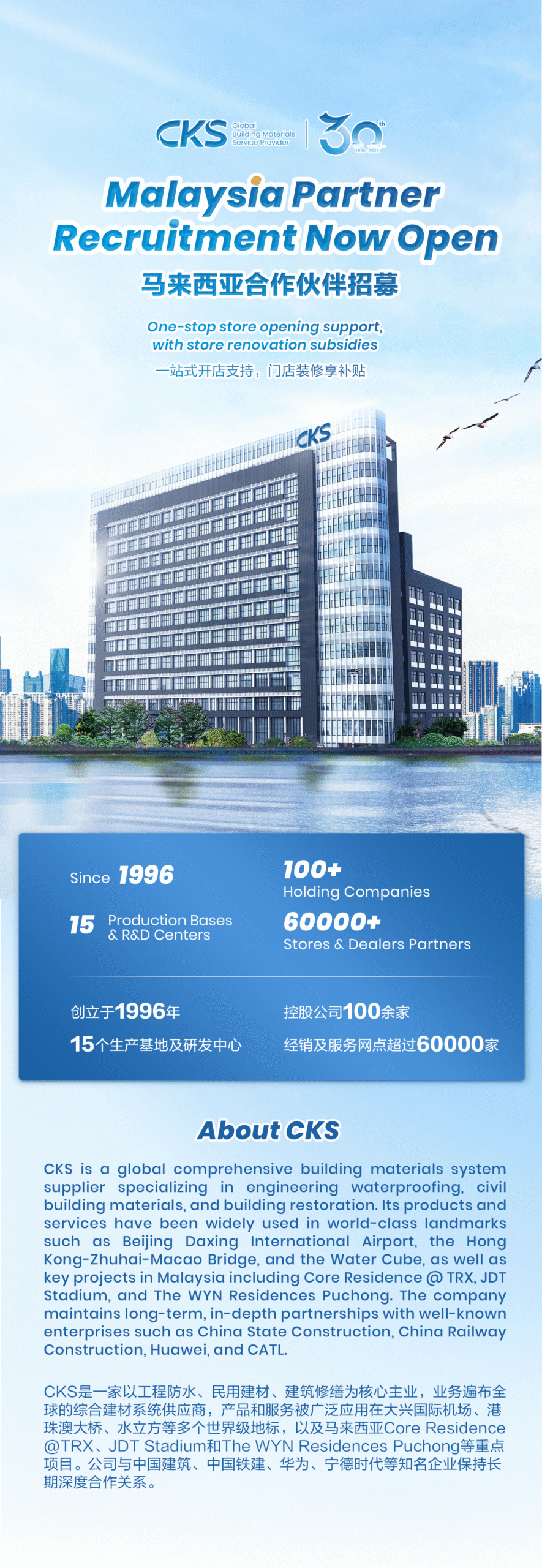 partnership business with CKS